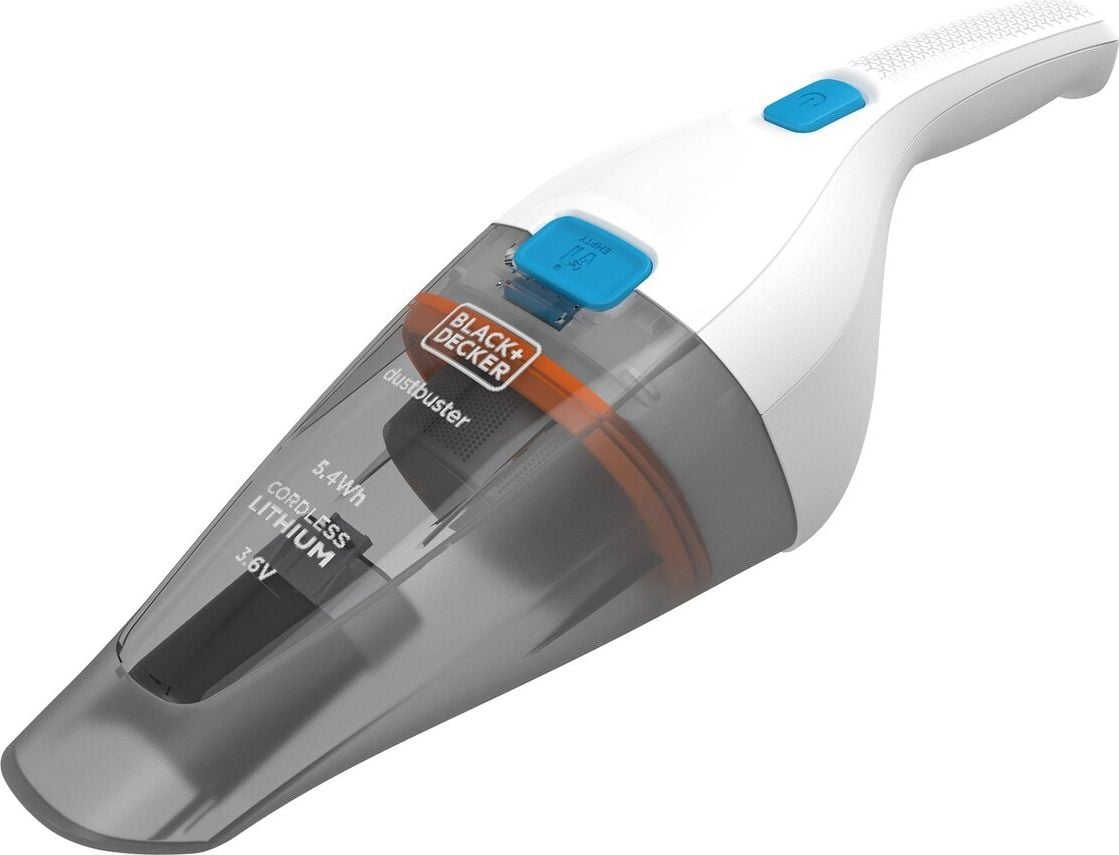 Aspirator de mana `DUSTBUSTER`, acumulator Li-Ion 3.6 V, 1.5 Ah, fara accesorii, tip NVC115JL-QW, Black&amp;Decker - doar cu incarcator