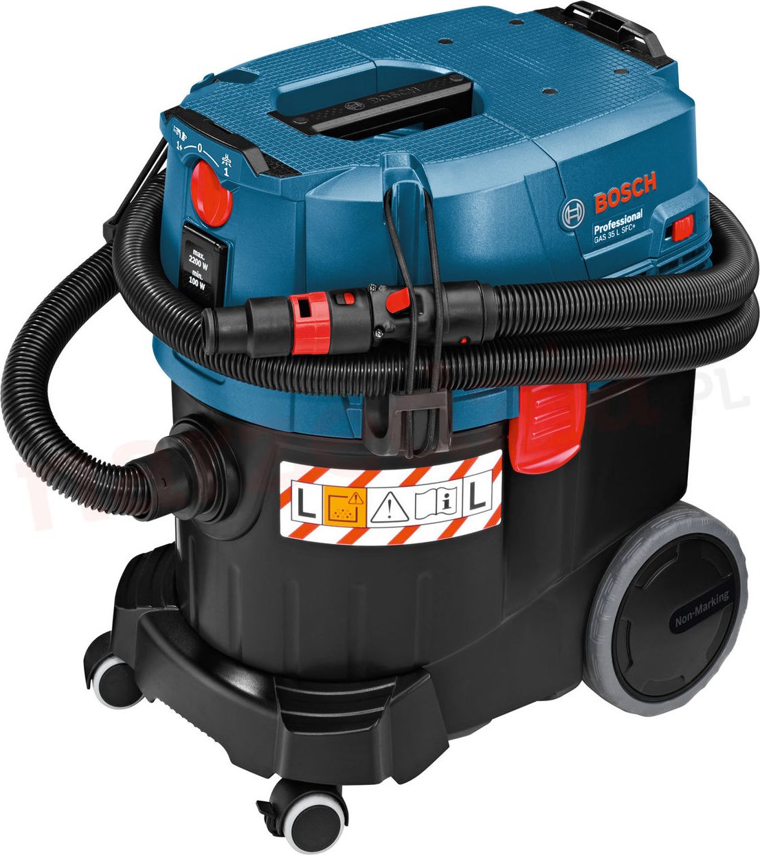 Aspirator profesional BOSCH GAS 35L SFC, 1200 W, 74 l/sec, rezervor 35 l