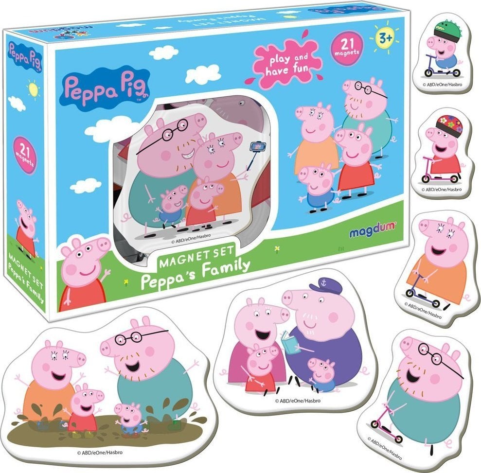 Aston Active Peppa Pig Family - set de magneți
