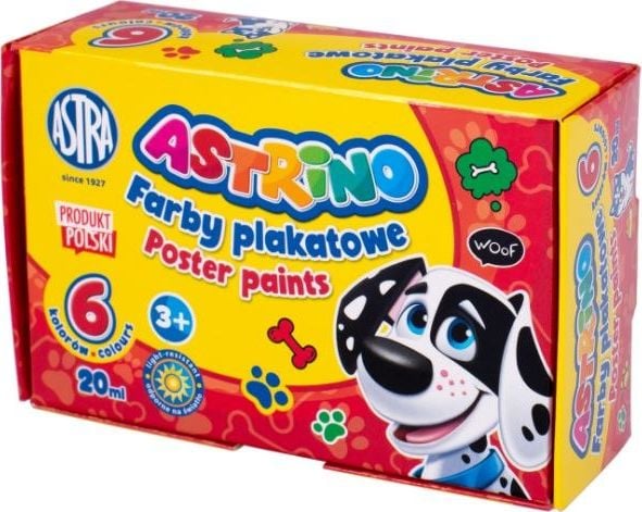 Vopsele poster Astra Astrino 6 culori - 20 ml [pachet=8buc] Astra FAIR