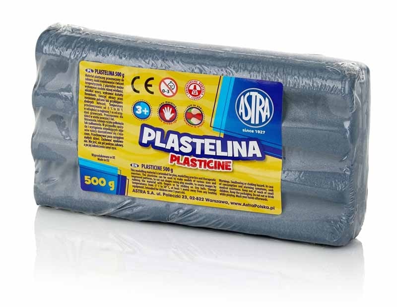 Plastilina Astra 500 g argint (303117015)