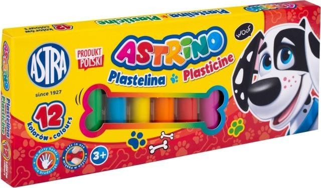 Set plastilina, Astra, Astrino, 12 culori