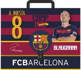 Folder Astra cu maner A4 FC Barcelona