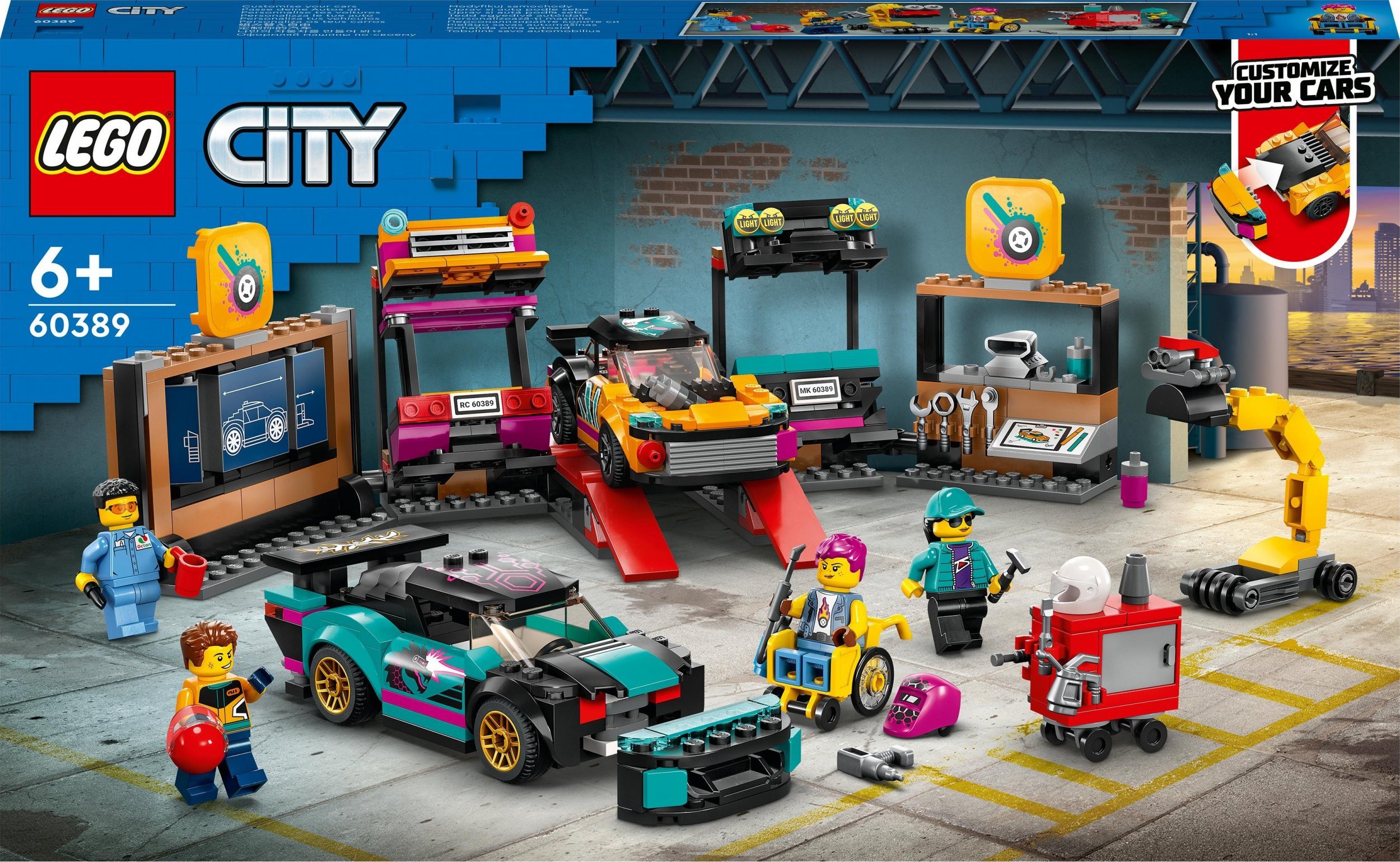 Atelier de reglare a mașinilor LEGO City (60389)