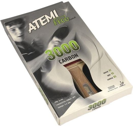Rachetă de tenis de masă Atemi 3000 Carbon concavă (17110)