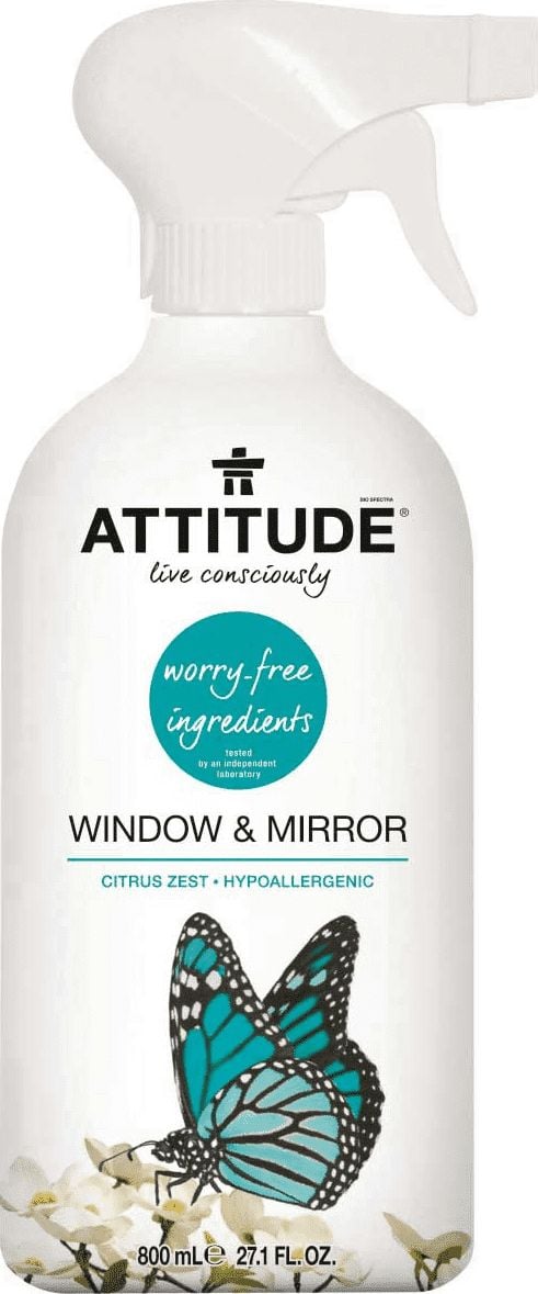 fereastră Atitudinea lichid de curățare, sticlă și oglinzi, 800 ml (ATT02803)