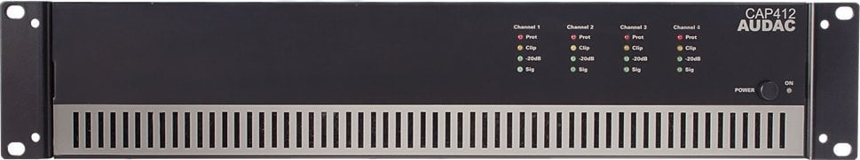 Audac AUDAC CAP412 Amplificator de putere cu patru canale 4 x 120W 100V