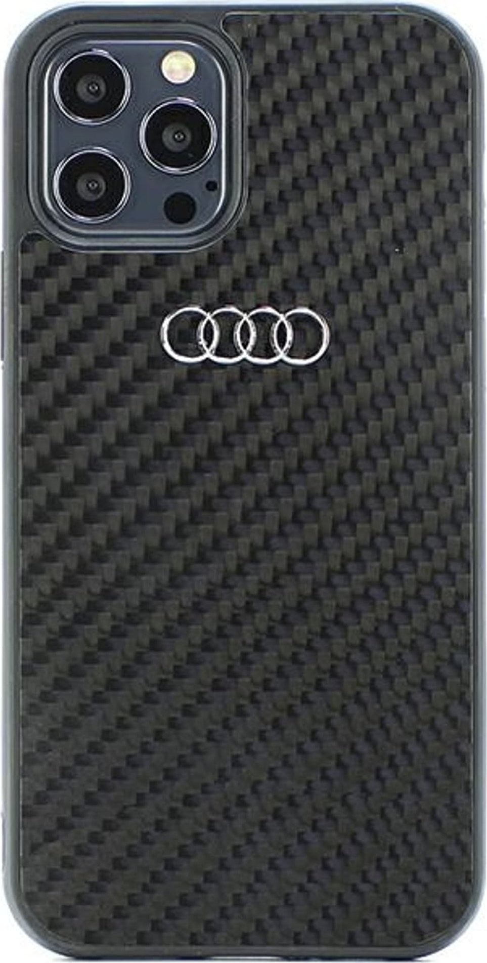 Audi Audi Carbon Fiber iPhone 12/12 Pro 6.1` czarny/black hardcase AU-TPUPCIP12P-R8/D2-BK