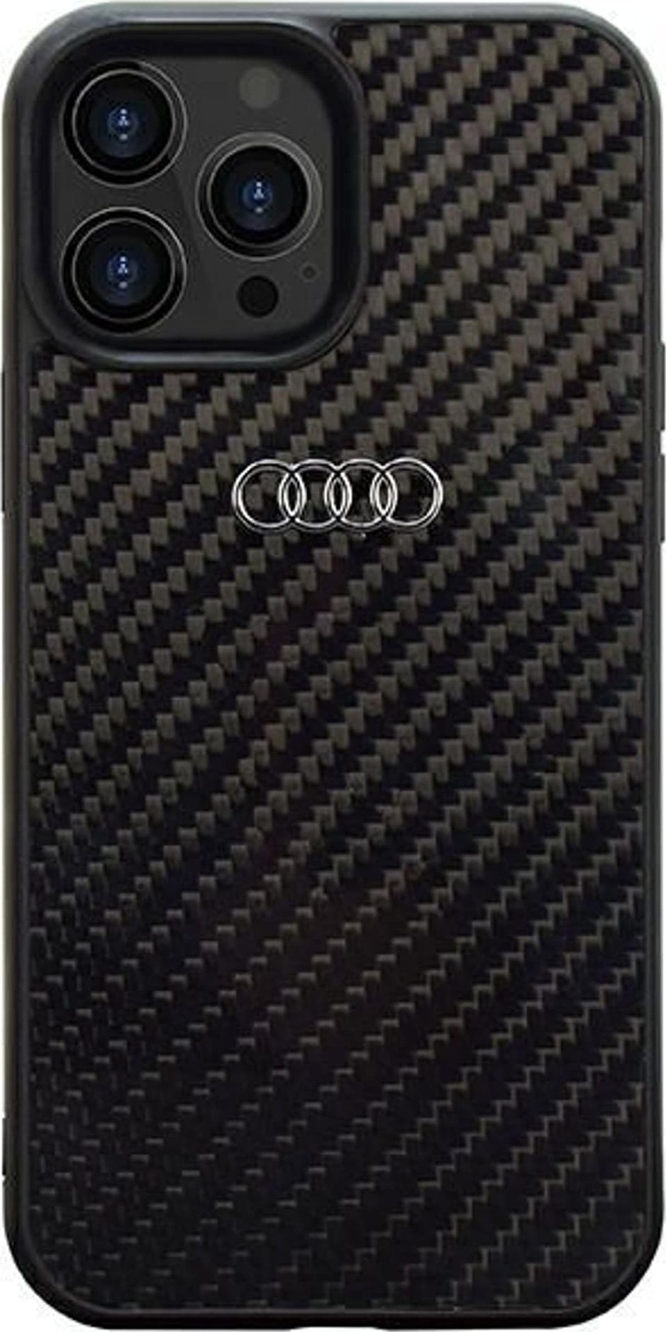 Audi Audi Carbon Fiber iPhone 14 Pro 6.1` czarny/black hardcase AU-TPUPCIP14P-R8/D2-BK