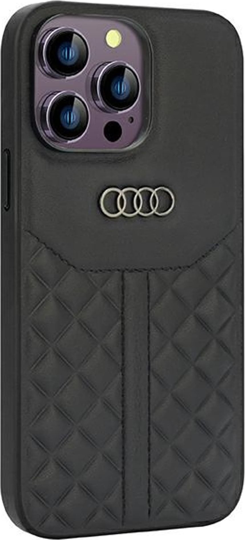 Audi Audi Genuine Leather iPhone 14 Pro Max 6.7` czarny/black hardcase AU-TPUPCIP14PM-Q8/D1-BK