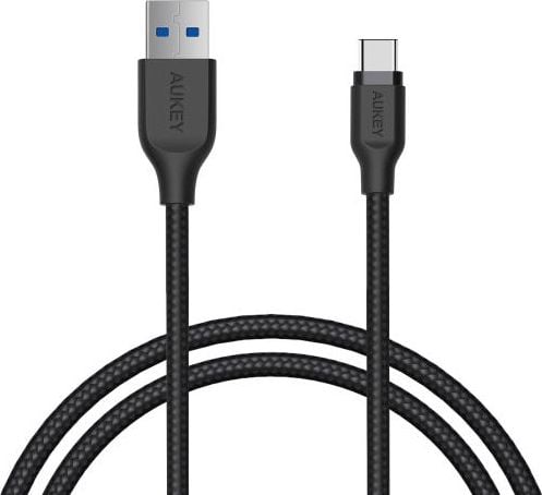 Aukey USB-A - USB-C cablu USB 1,2 m negru (CB-AC1 negru)