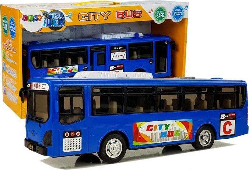 Autobuz muzical Lean Sport cu frecare și lumini albastre