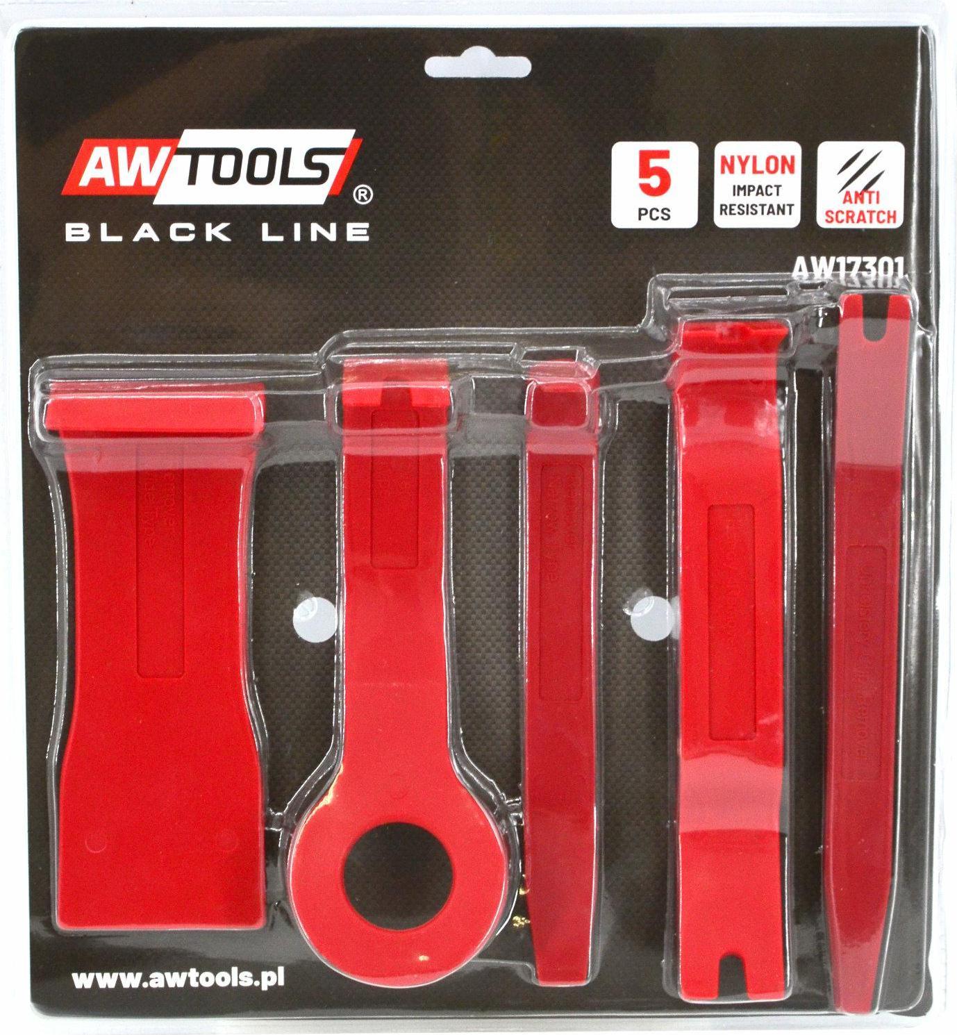 AWTools AWTOOLS SET DE TRACĂTORI DE TAPIERE NYLON 5buc. AW17301