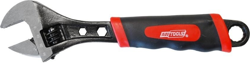 AWTools cheie reglabilă suedeză mâner din cauciuc de 200 mm (AW31352)