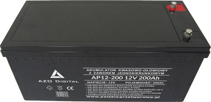 Baterie Azo VRLA AGM fără întreținere AP12-200 12V 200Ah