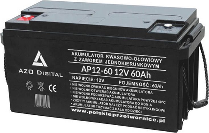 Azo Akumulator VRLA AGM bezobsługowy AP12-60 12V 60Ah