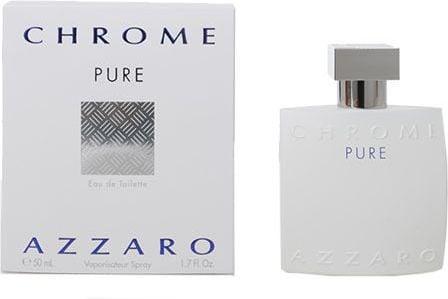 Azzaro Chrome Pure EDT 50 ml Azzaro Chrome Pure EDT 50 ml este un parfum proaspat si citric, perfect pentru barbatii moderni si activi. Cu note dominante de bergamot, mandarine si busuioc, acest parfum ofera o senzatie revigoranta si revigoranta. Not