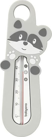 Termometru de baie Baby Ono 777 ,Gri,scară clară, marcare fără mercur a temperaturii apei, ideal pentru un copil mic