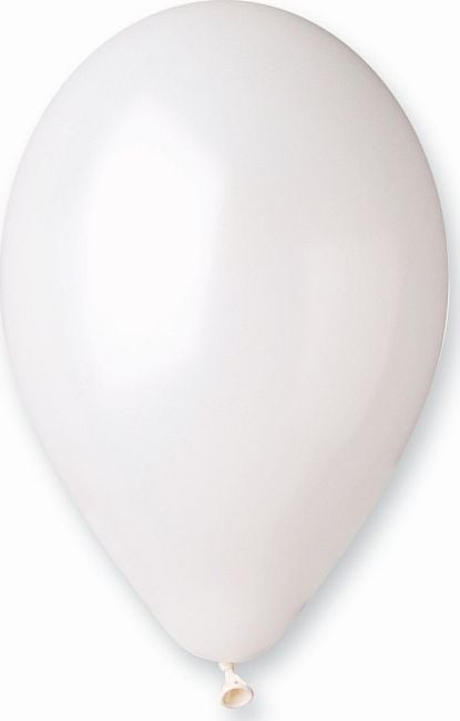 Baloane Gemar metalice Pearl-White, GM110, 30 cm, 100 buc.