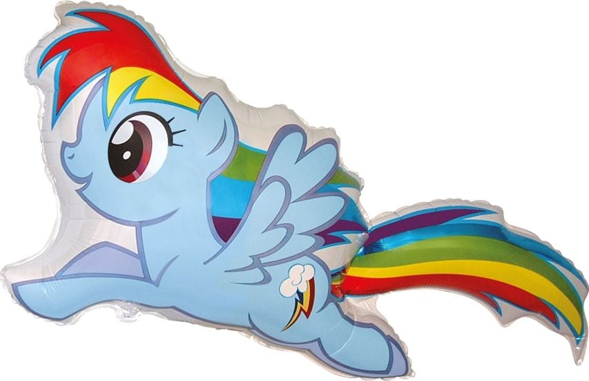 Balon din folie GoDan 24` FX - Ponei: Rainbow Dash - 1 buc/pachet