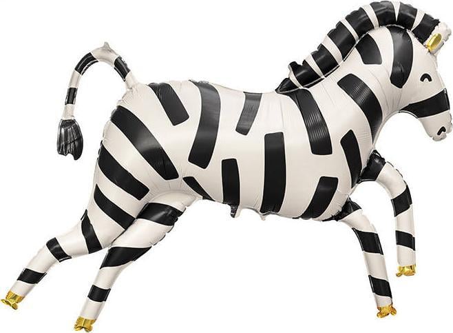 Balon din folie PartyDeco Zebra, 115x85 cm dimensiune unică