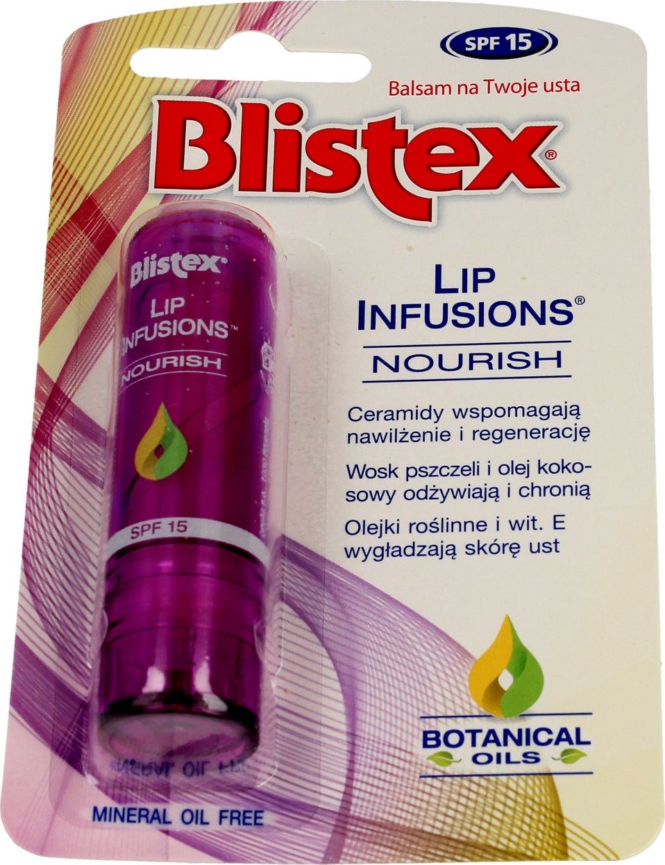 Balsam de buze Infusions, Blistex, 15 SPF, 3.7 g