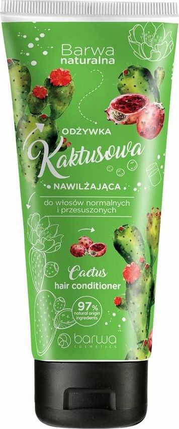 Balsam de par ultrahidratant cu cactus, Barwa Cosmetics, tub 200 ml