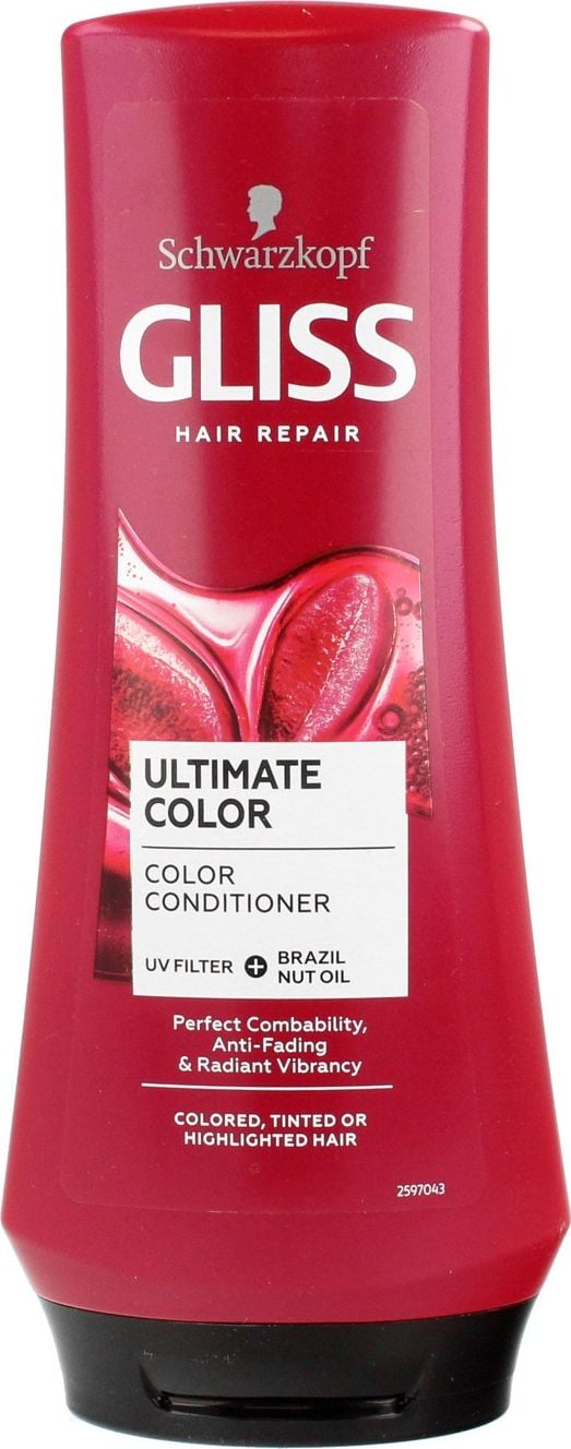 Balsam Gliss Ultimate Color pentru par vopsit, nuantat sau cu suvite, 200 ml