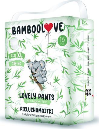 Scutece Bamboolove Lovely Pants XL, 12+ kg, 16 buc.