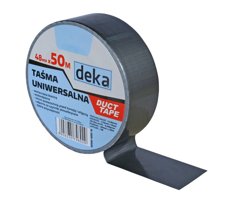 Bandă universală DUCT TAPE SILVER 48mm 50MB