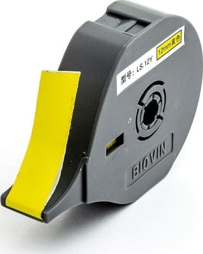 Riboane imprimante - bandă adezivă bandă galbenă 12mm 8m LS-12y