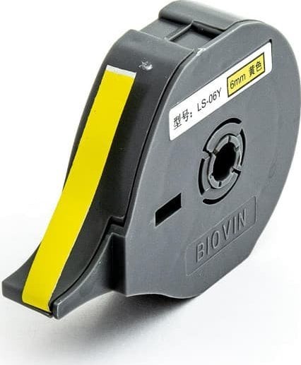 Riboane imprimante - bandă adezivă de culoare galbenă bandă 6mm 8m LS-06Y