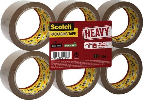 Banda de acoperire Scotch grele 50mmx66m brun 6 / p