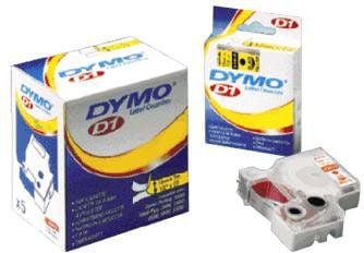 Benzi etichete - Banda laminata Dymo D1 DY45016 12mm, Negru/Albastru