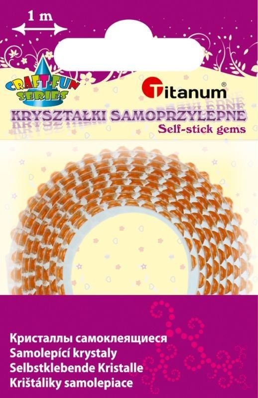 Bandă Titan cu cristale TITANUM 12mm/1m portocaliu Titan Creative