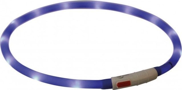 Banda Trixie USB Light, silicon, XS–XL: 70 cm/? 10 mm, albastru regal