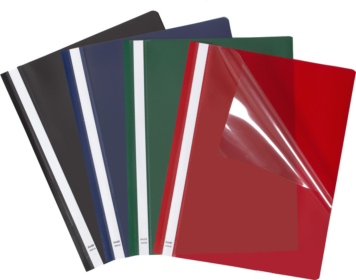 Dosare - Bantex Standard A4 cu mustață roșie 25 buc