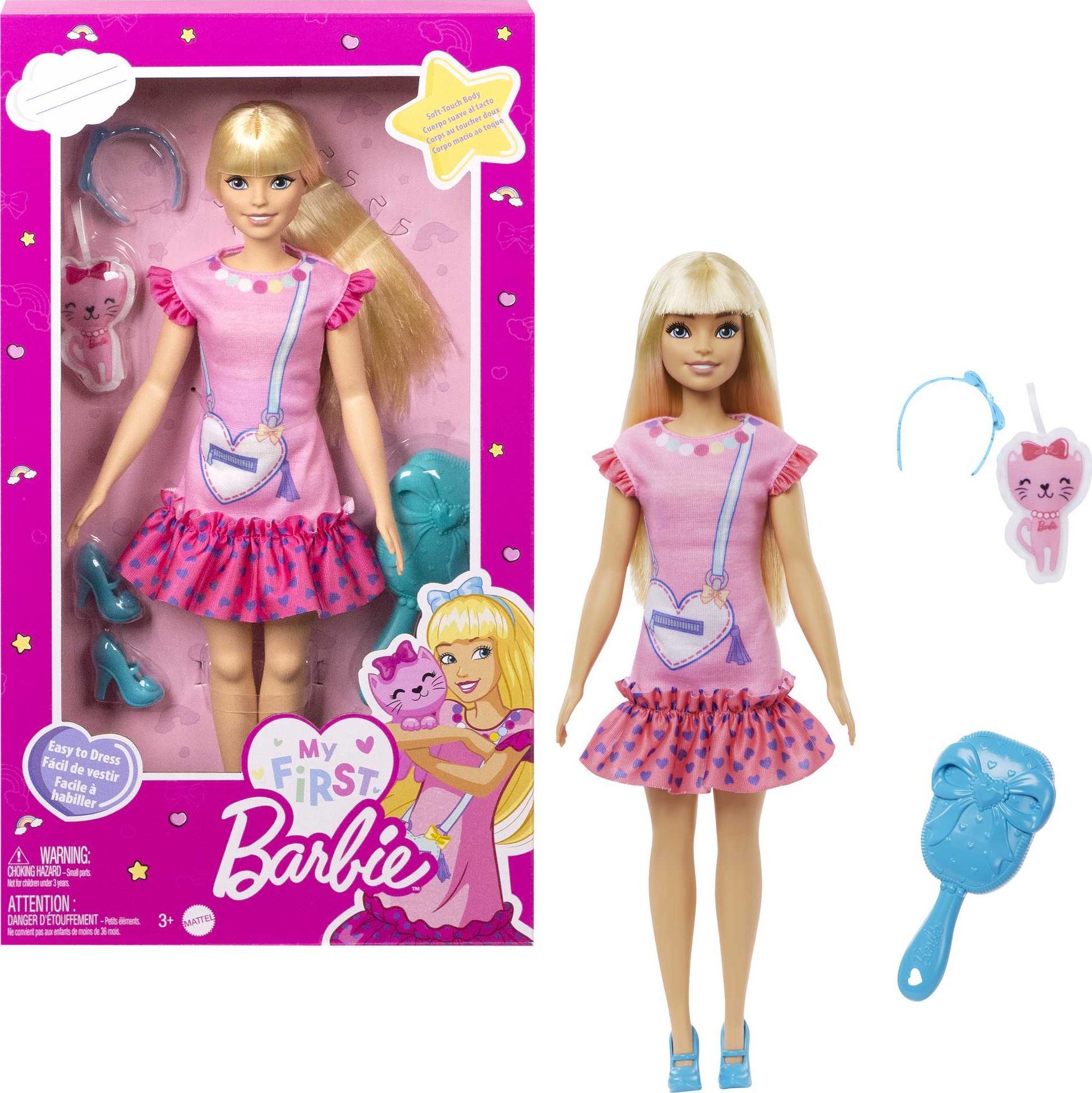 Barbie Mattel Barbie Prima mea papusa Barbie + pisoi HLL19