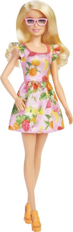 Barbie Mattel Fashionistas Papusa Fashion Friend - Rochie cu fructe (HBV15)