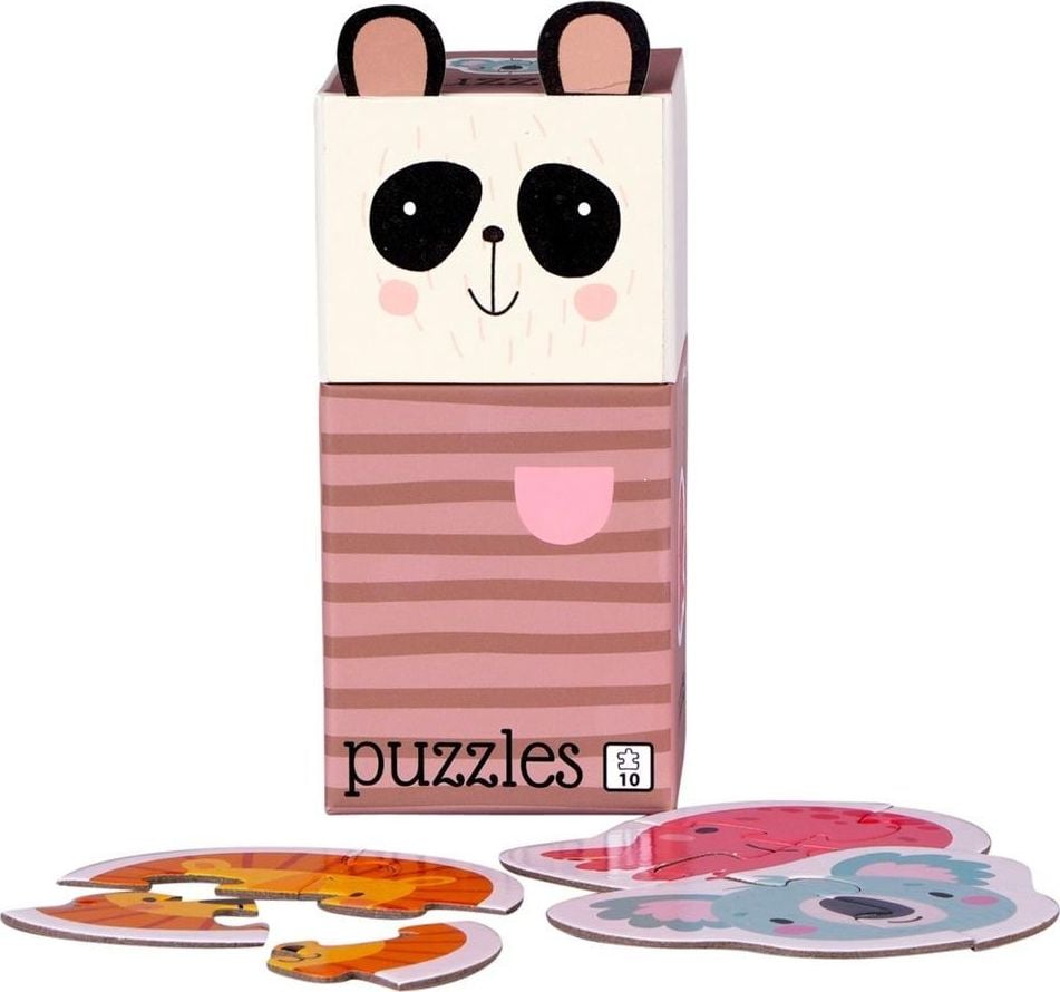 Barbo Toys Puzzle pentru copii 3 Puzzle-uri 2x4 el și 1x2 Panda