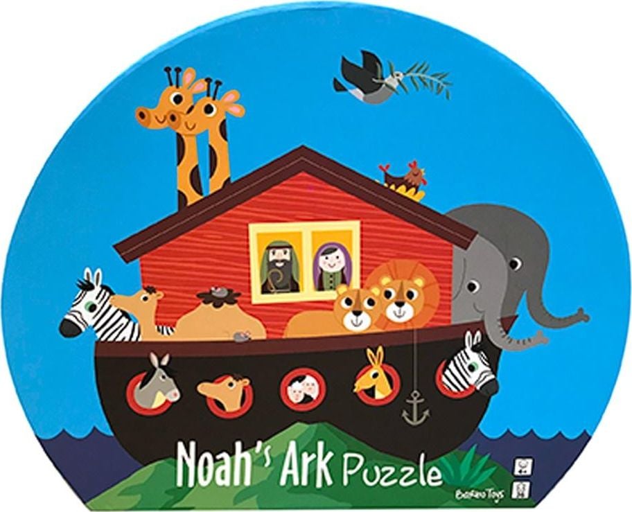 Barbo Toys Puzzle pentru copii într-o cutie decorativă Arca lui Noe