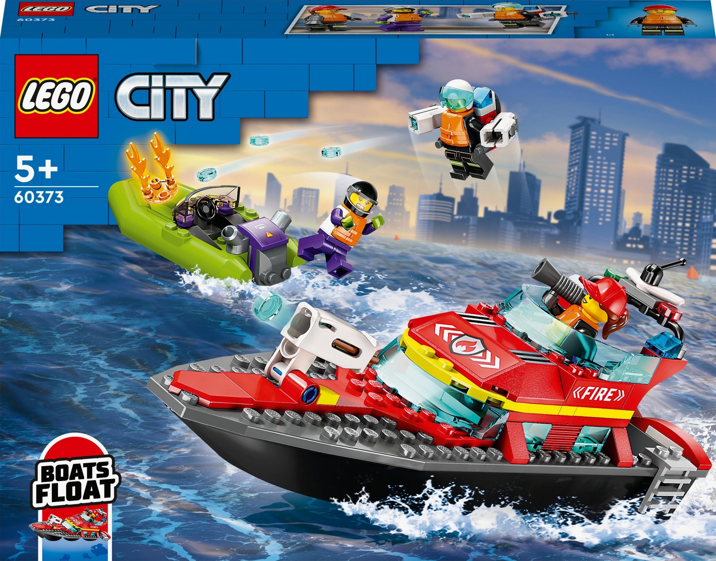 Barcă de pompieri LEGO City (60373)