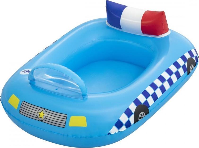 Barca gonflabila pentru copii Bestway, Funspeakers, masina de politie cu difuzor integrat, 99 x 79 cm