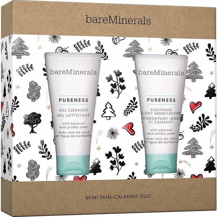 bareMinerals Mini Skin-Calming Duo Set Cremă ușoară hidratantă 30 ml + Gel de spălare pentru față 30 ml