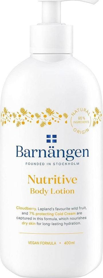 Barnangen BARNANGEN_Nutritive Body Lotion lotiune de corp pentru piele uscata cu extract de zmeura 400ml