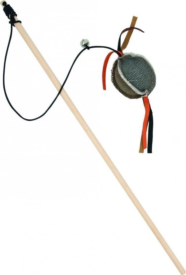 Barry King Lansetă din lemn Barry King cu o minge din material rezistent gri 5,5 x 4cm / 40cm