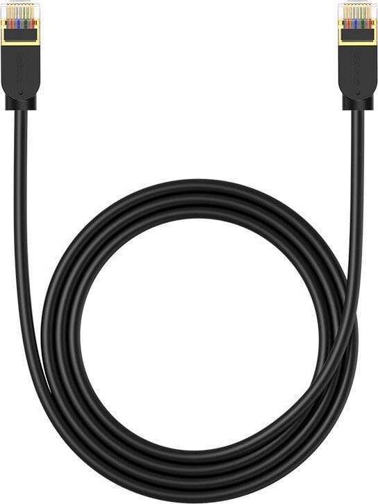 Baseus Kabel sieciowy Baseus High Speed, Ethernet RJ45, 10 Gb, Cat.7, 1,5m (czarny)