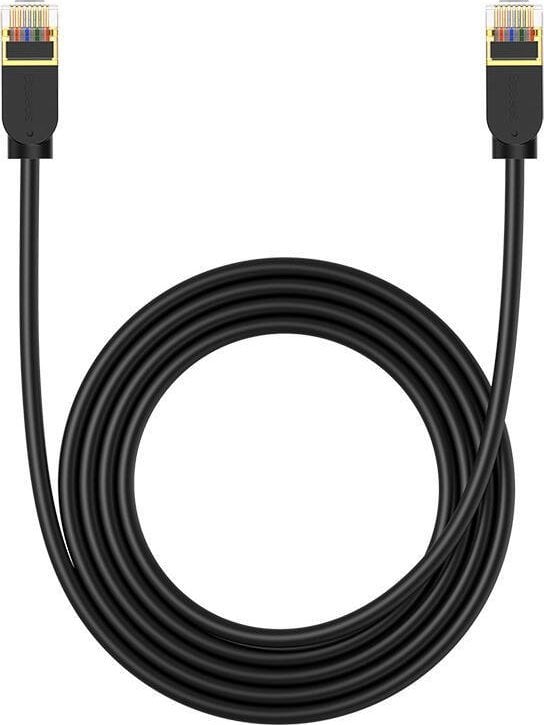 Baseus Kabel sieciowy Baseus High Speed, Ethernet RJ45, 10 Gb, Cat.7, 2m (czarny)