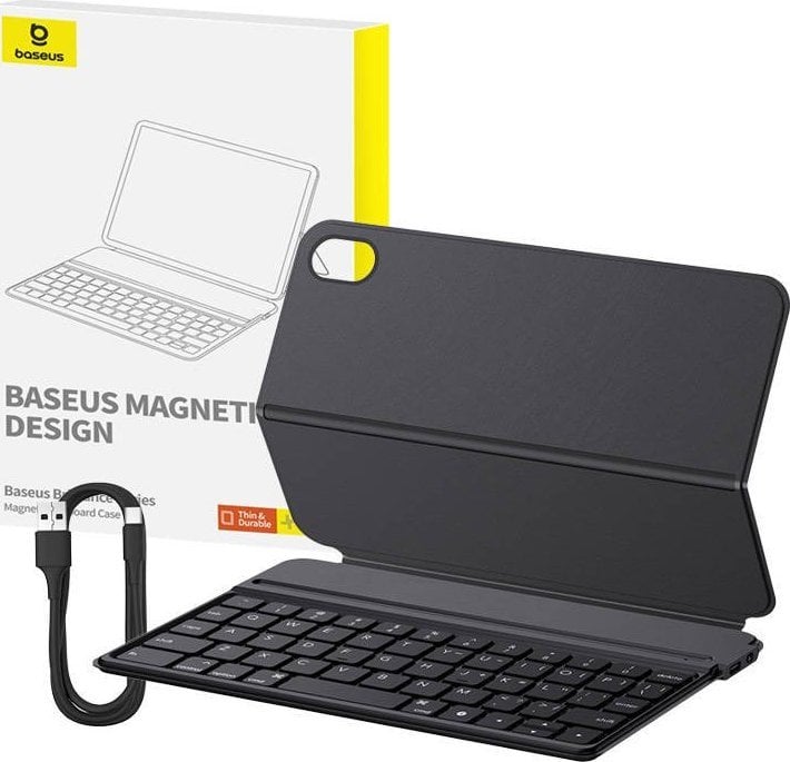 Baseus Magnetyczne etui z klawiaturą Baseus Brilliance Pad Mini 6 8.3` (czarne)