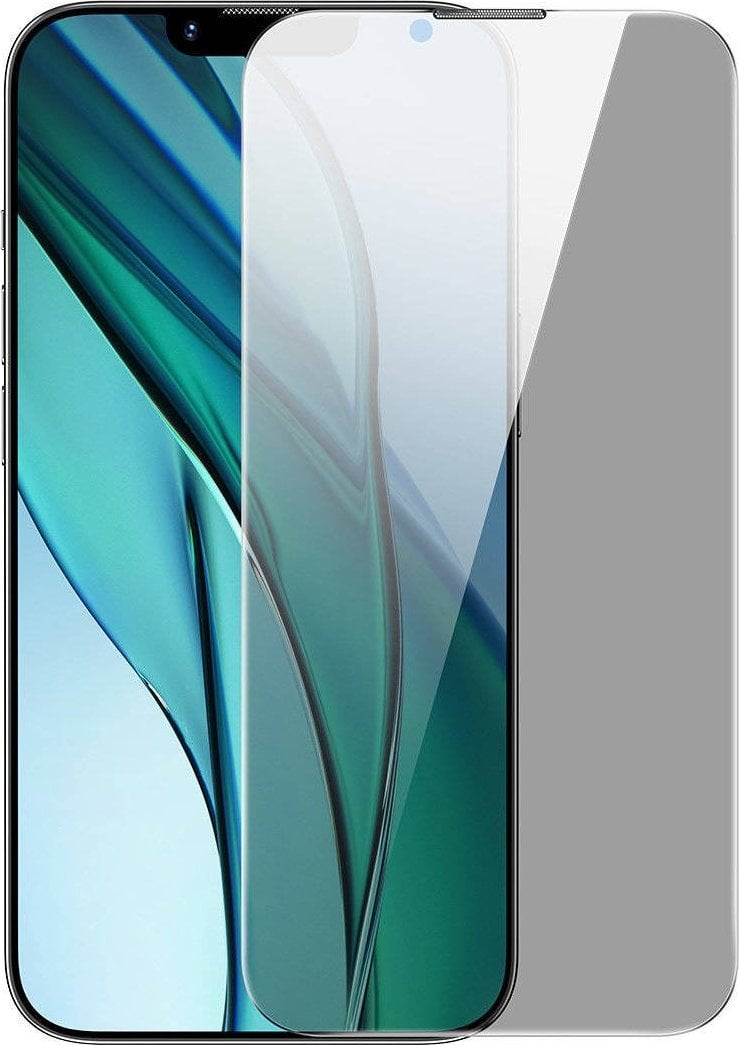 Baseus Sticlă călită Baseus 0,4 mm Confidențialitate Apple iPhone 14/13/13 Pro cu filtru de praf